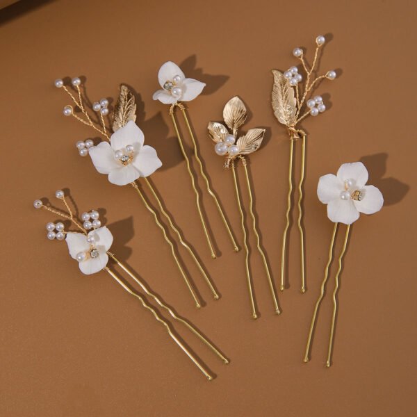 Ethereal Floral & Pearl Bridal Hairpins