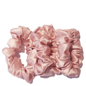 Luxurious Silk-Satin Scrunchies