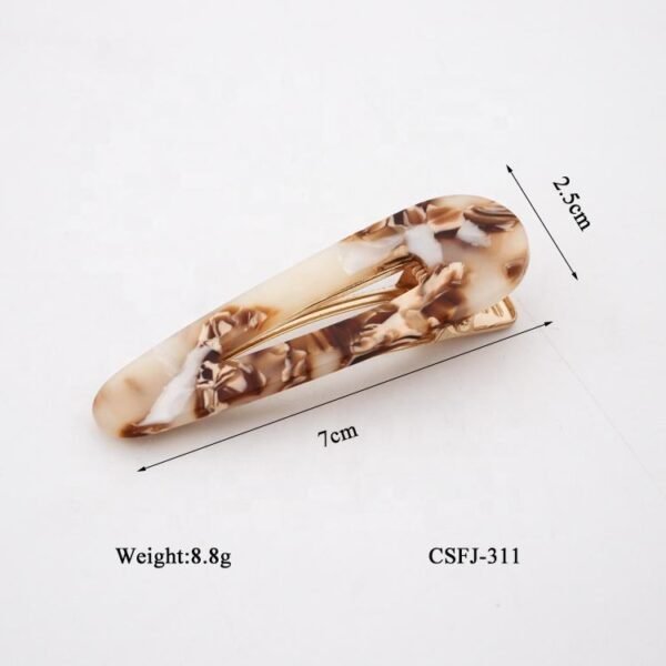 Chic & Trendy Resin Hair Clips - Image 2