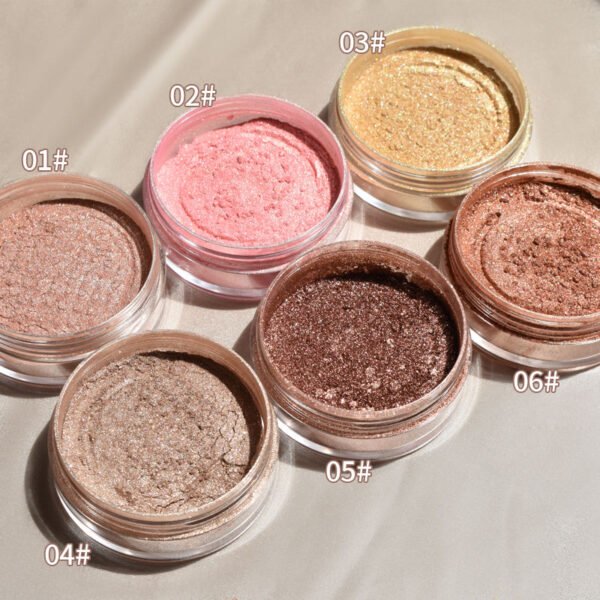 Luxurious Shimmer Loose Powder with Compact Mirror & Puff - Image 3